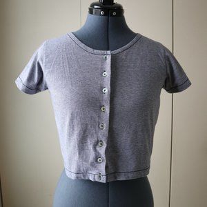 Jones New York Cotton Cropped Cardigan